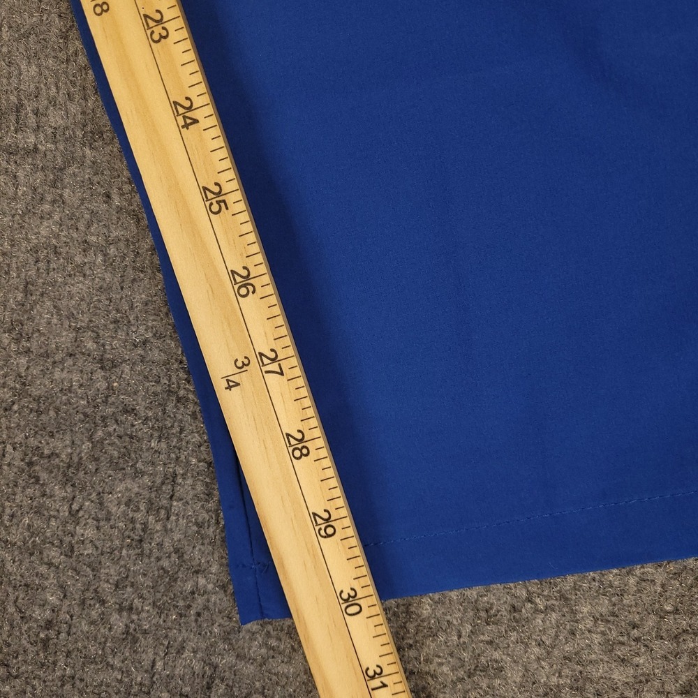 Athletic Travel Pants Men 32x30 Blue Stretch Drawstring Zip Pocket High Rise NWT - Picture 9 of 15